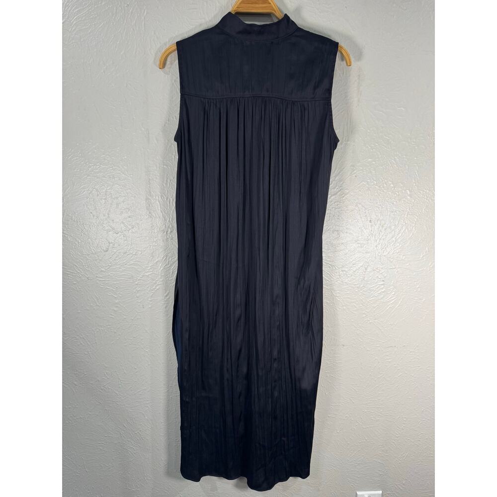 Anthropologie Shirred Sleeveless Shift Dress Med - Picture 5 of 10